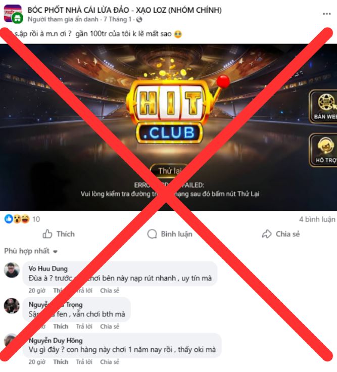 2. Chiêu bài "Hitclub sập trang" và chiếm đoạt 100 triệu